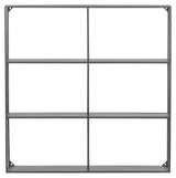 Woood Meert Wall Shelf - Black Metal, 75x75