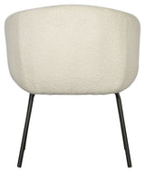 Woood Noelle Dining Chair, Offwhite Boucle