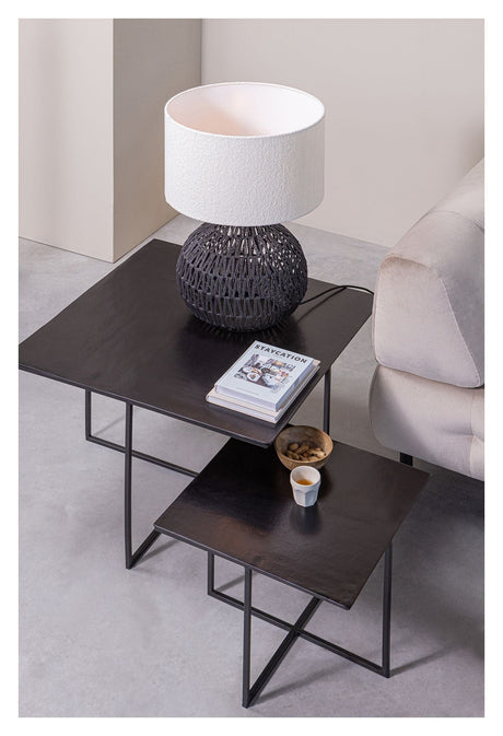 Olan Side Tables - Brown Metal