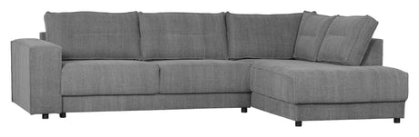 Woood Randy Sofa with right-facing chaise longue, Anthracite