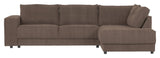 Woood Randy Sofa with right-facing chaise longue, Cacao