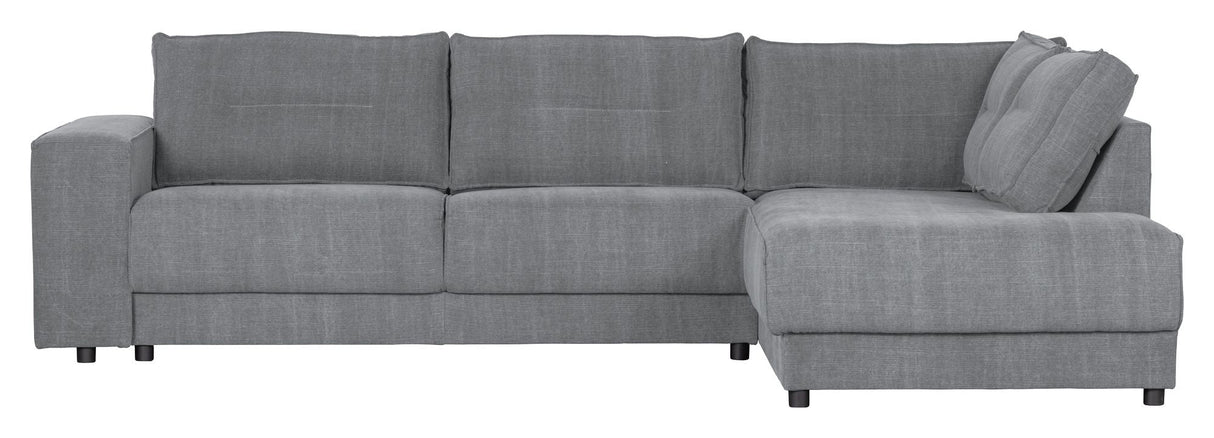 Woood Randy Sofa with right-facing chaise longue, Gray