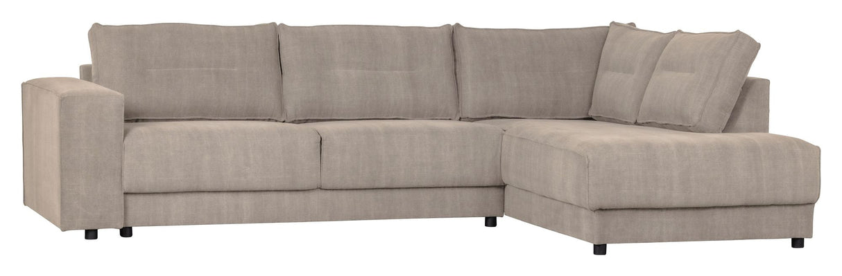 Woood Randy Sofa with right-facing chaise longue, Sand