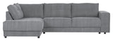 Woood Randy Sofa with left-facing chaise longue, Gray