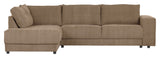 Woood Randy Sofa with left-facing chaise longue, Khaki