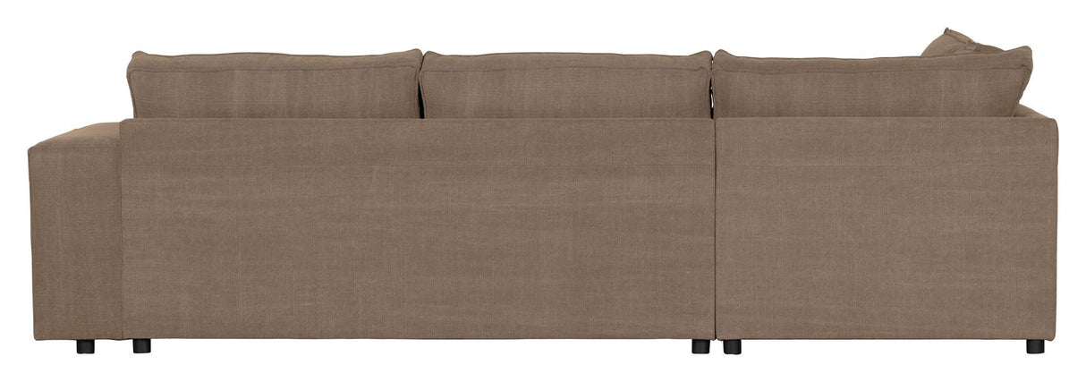 Woood Randy Sofa with left-facing chaise longue, Khaki