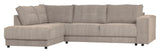 Woood Randy Sofa with left-facing chaise longue, Sand