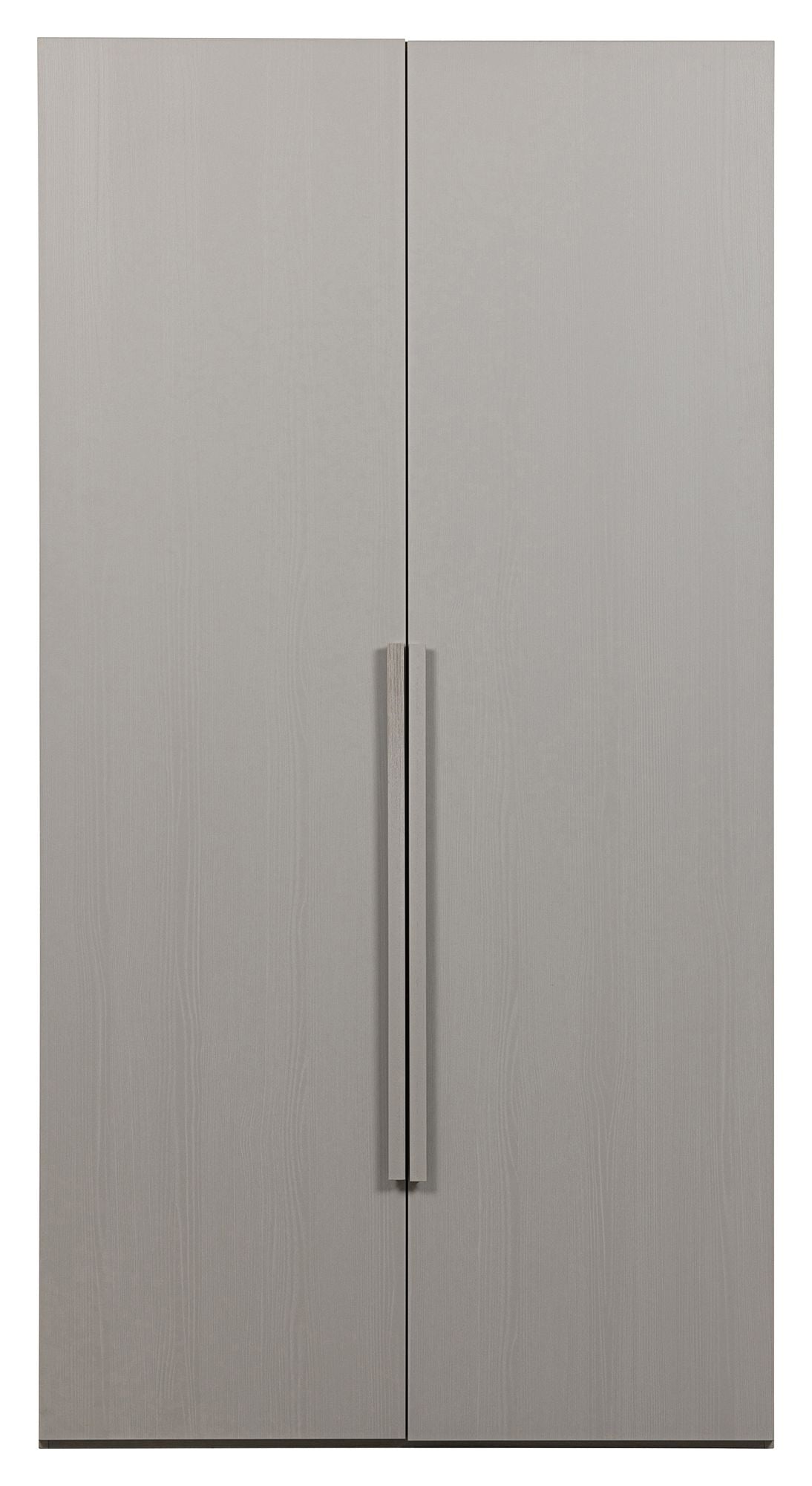 Clean Wardrobe with 2 doors, B110, Mat Light gray