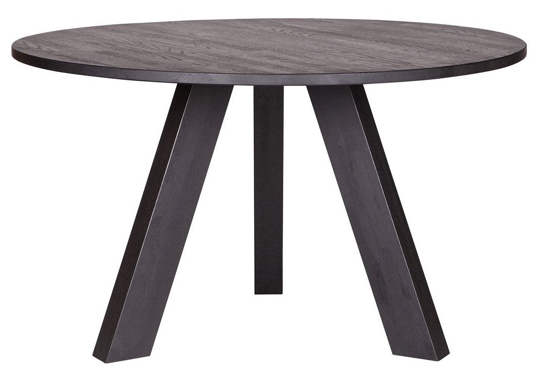 Woood - Rhonda Dining Table - Black Oak - Ø129