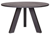 Woood - Rhonda Dining Table - Black Oak - Ø129