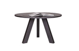 Woood - Rhonda Dining Table - Black Oak - Ø129