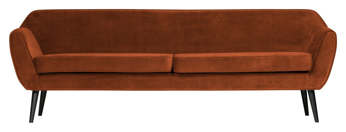 Woood Rocco 4-seater Sofa - Rust Velour