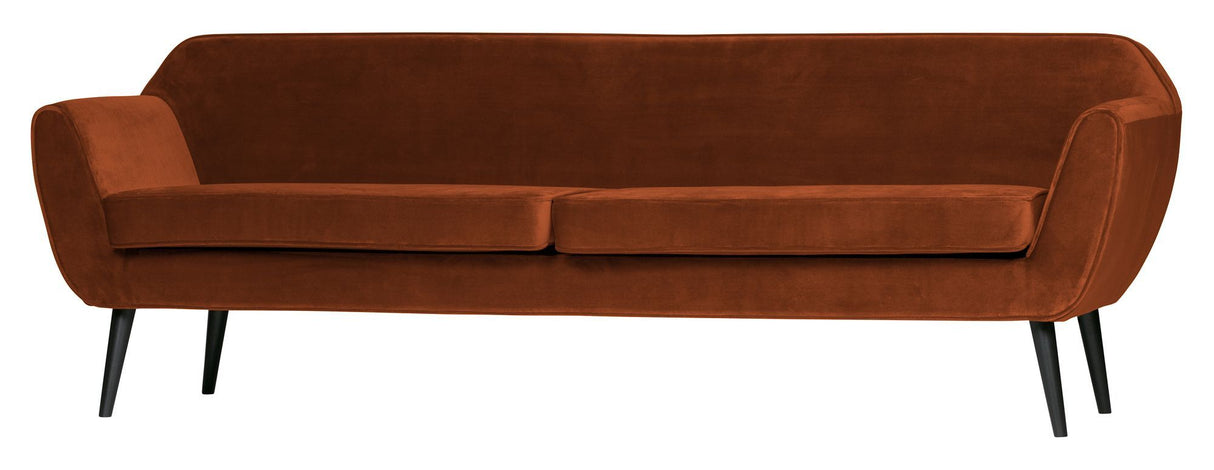 Woood Rocco 4-seater Sofa - Rust Velour