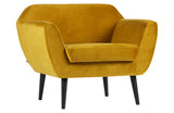 WOOOD - Rocco Armchair w/velvet - Okker