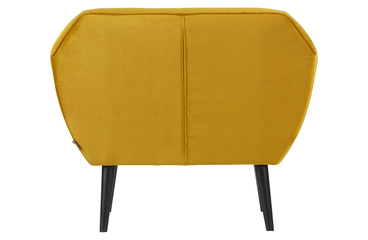 WOOOD - Rocco Armchair w/velvet - Okker