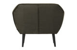 WOOOD - Rocco Armchair w/velour - Warm Green