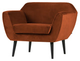 Woood Rocco Armchair - Rust Velour