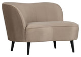 Sara Lougesofa, left facing - Khaki velvet