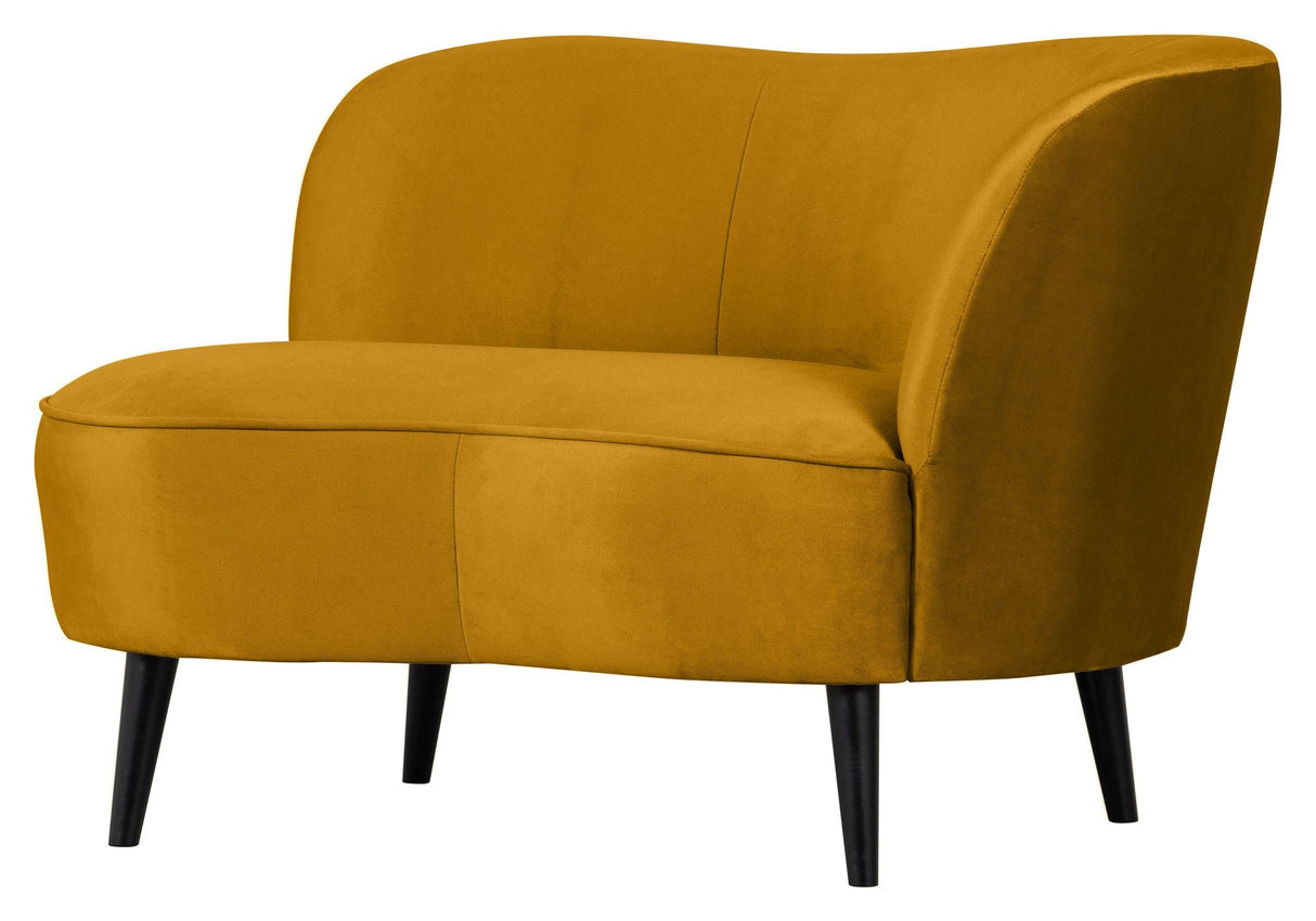 Sara Lounge sofa, right facing - Ochre velvet