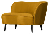 Sara Lounge sofa, right facing - Ochre velvet