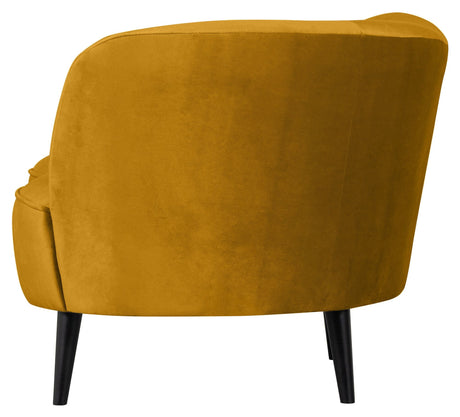 Sara Lounge sofa, right facing - Ochre velvet