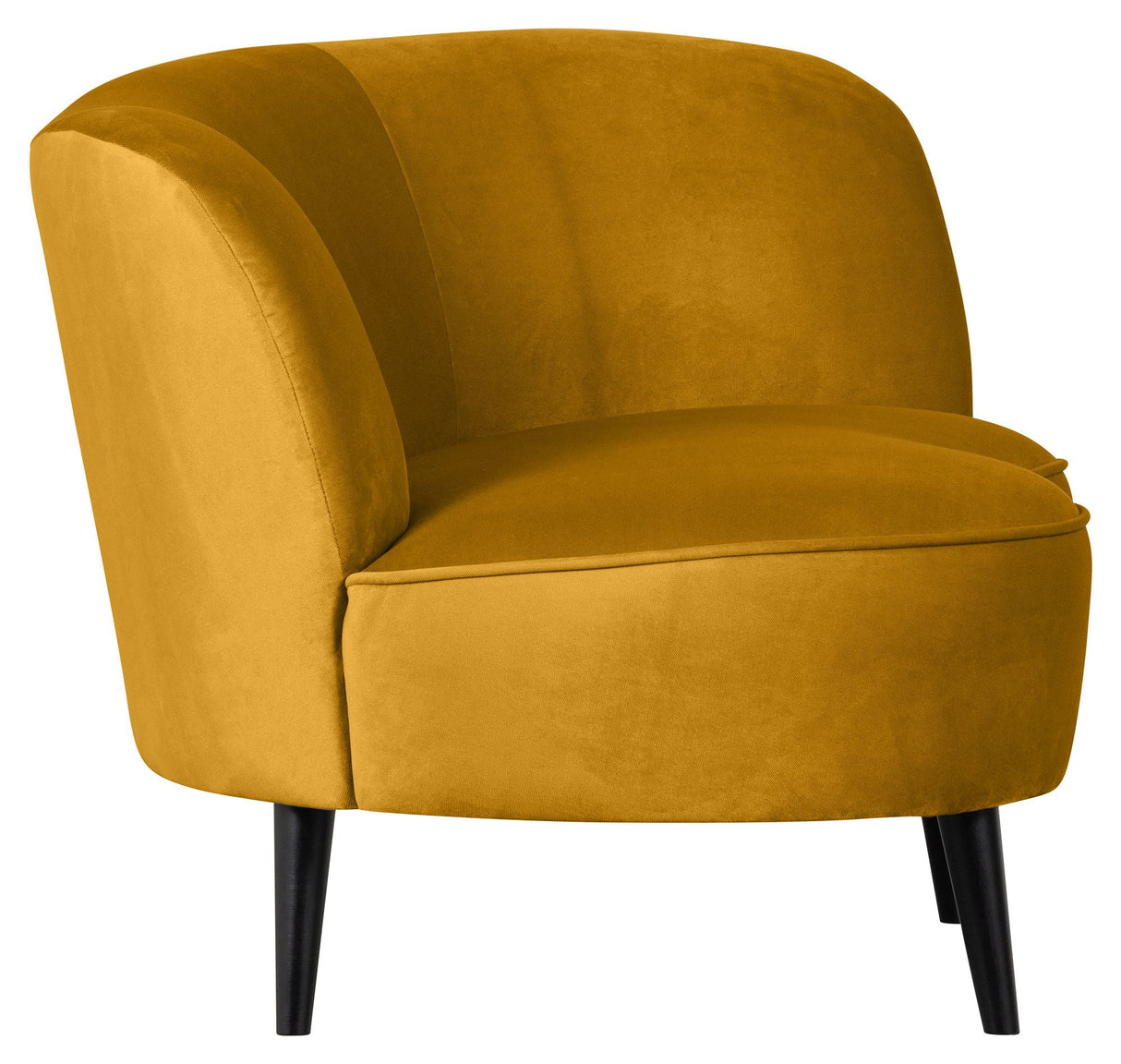 Sara Lounge sofa, right facing - Ochre velvet