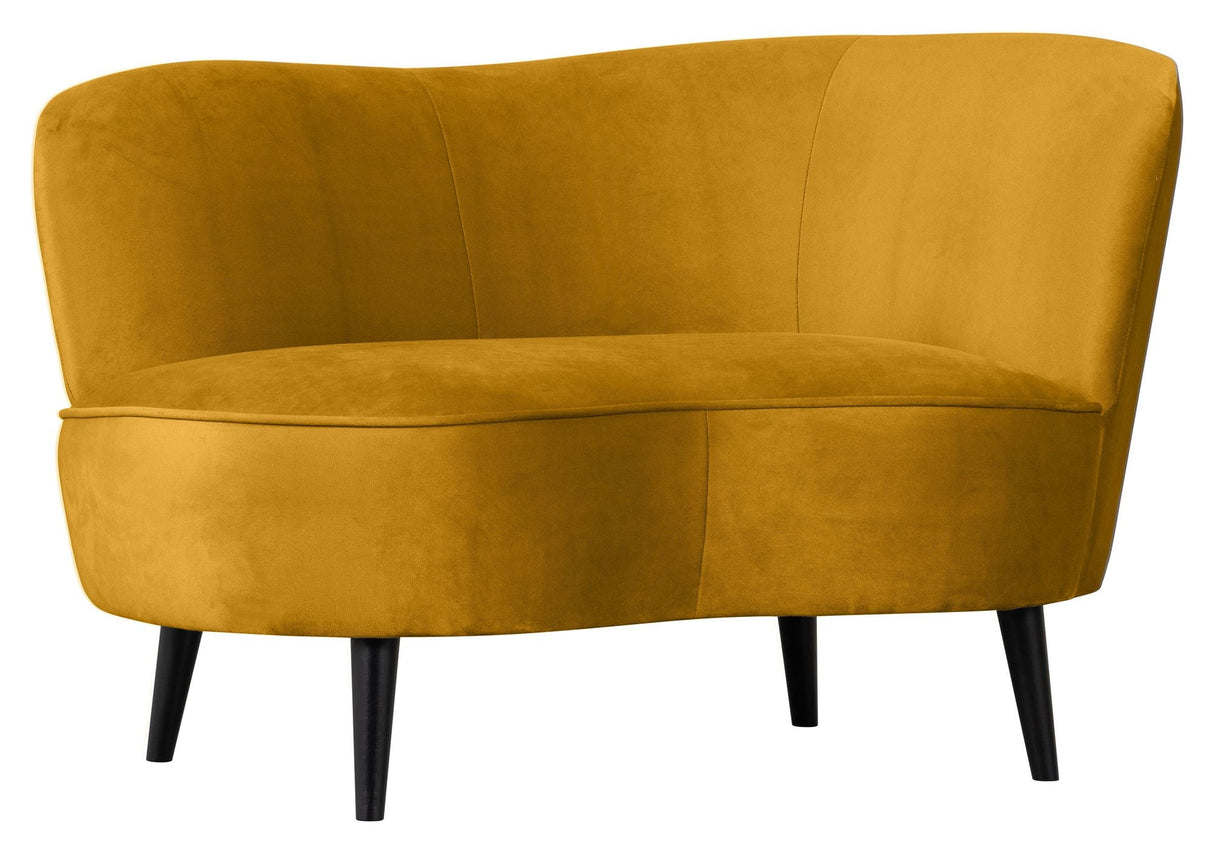 Sara Lounge sofa, right facing - Ochre velvet