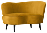 Sara Lounge sofa, right facing - Ochre velvet