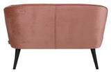 WOOOD - Sara Loungesofa w/velvet - Old Pink