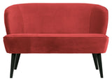 Woood Sara Lounge Sofa - Raspberry Velour