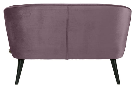 Sara Lounge Sofa - Warm purple velvet