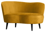 Sara Lounge sofa, left facing - Ochre velvet