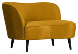 Sara Lounge sofa, left facing - Ochre velvet