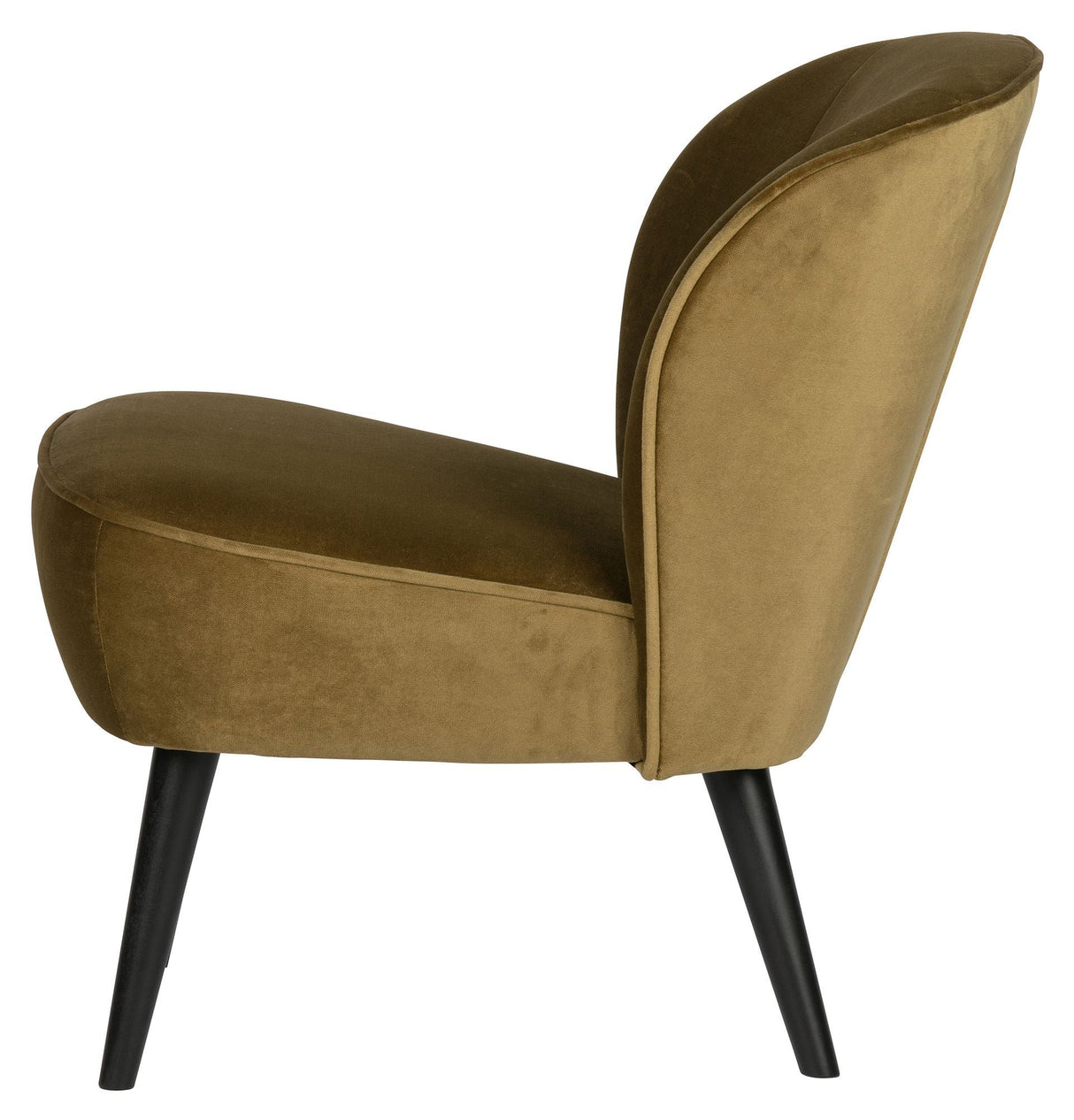 Woood Sara Lounge Chair - Army Velour