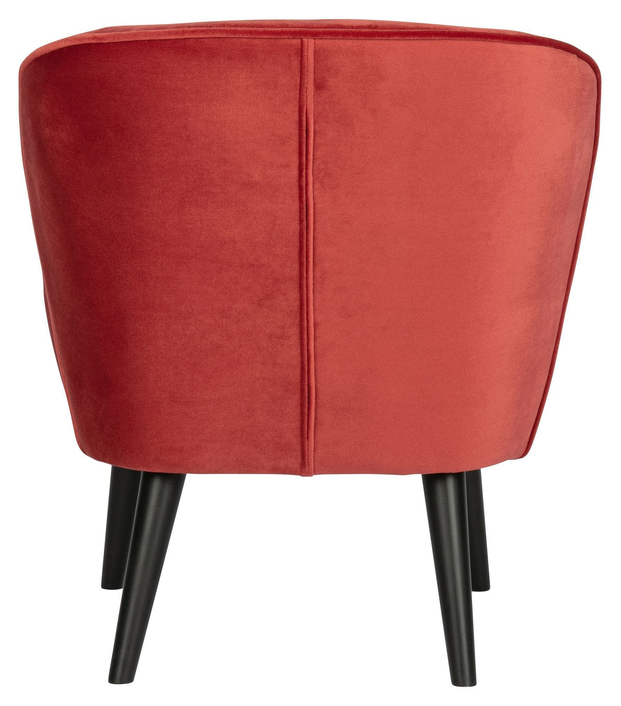 Woood Sara Lounge Chair - Raspberry Velour