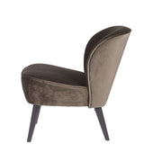 Woood - Sara Lounge Chair - Warm Green Velvet