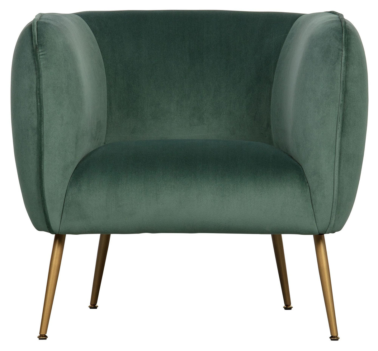 Woood Scout Lounge Chair - Green Velour