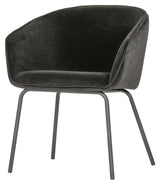 Woood Sien Dining Chairs Set - Black Velvet