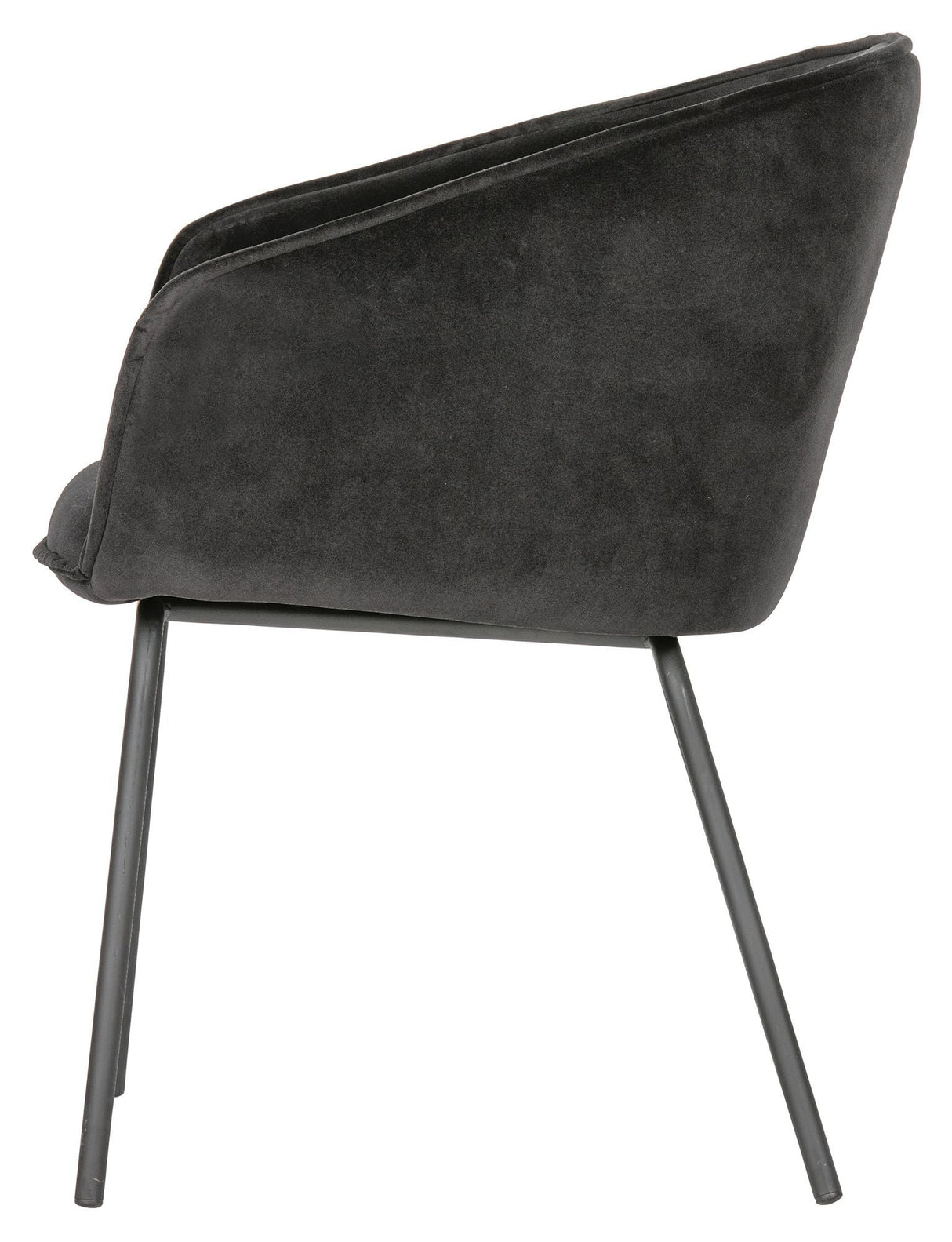 Woood Sien Dining Chairs Set - Black Velvet