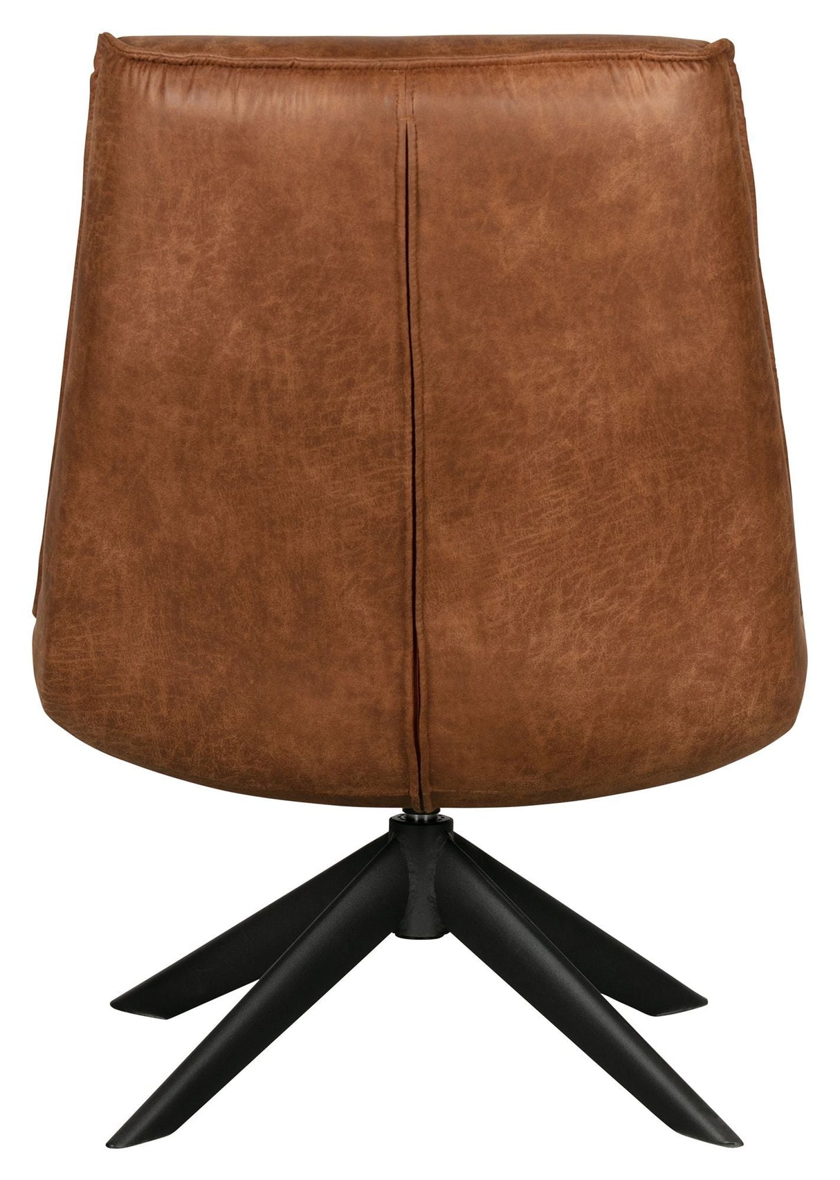 Woood Skyler Armchair w. swivel foot - Cognac Leatherette