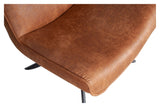 Woood Skyler Armchair w. swivel foot - Cognac Leatherette