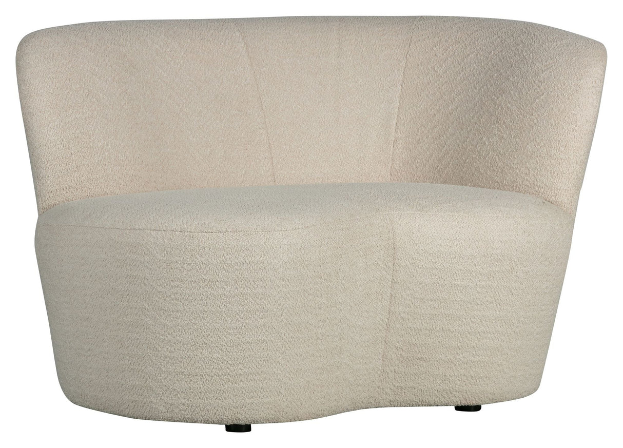 Woood Stone Lounge Sofa Right-facing - Cream