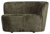 Stone Lounge Sofa, right facing - Warm green