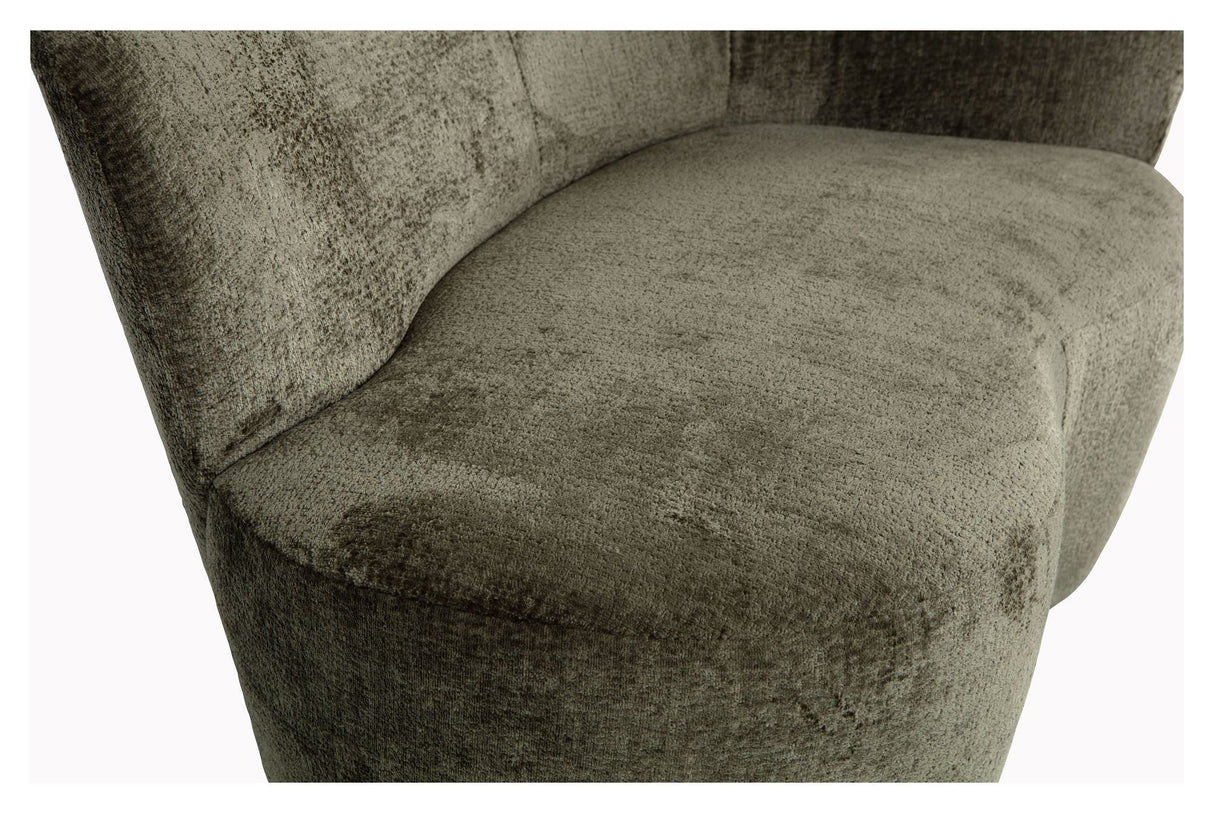 Stone Lounge Sofa, right facing - Warm green