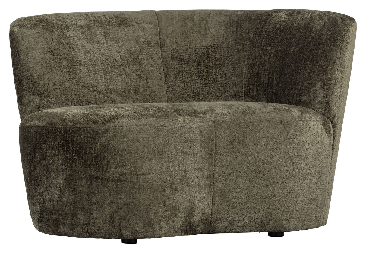 Stone Lounge Sofa, right facing - Warm green