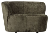 Stone Lounge Sofa, left facing - Warm green