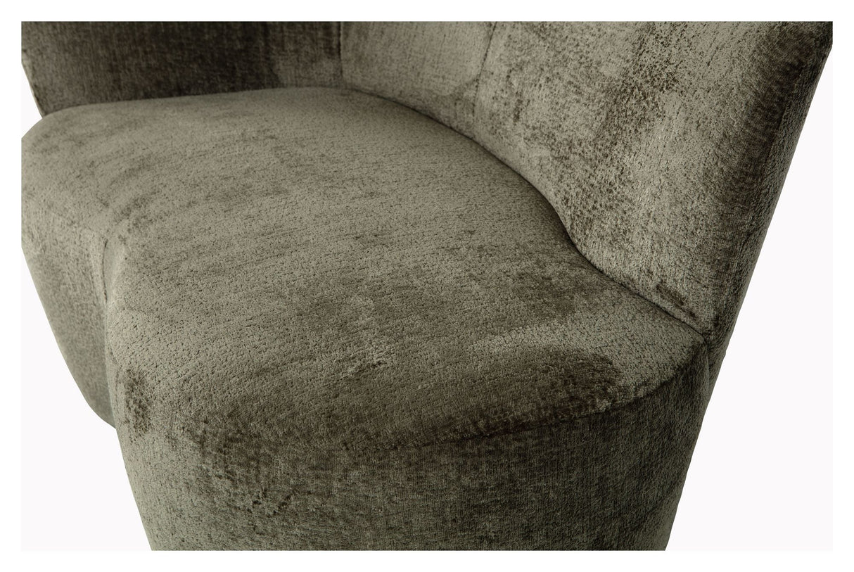 Stone Lounge Sofa, left facing - Warm green