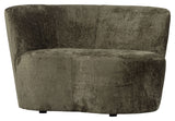 Stone Lounge Sofa, left facing - Warm green