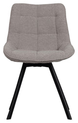 Sutton Dining Chair - Warm gray bouclé