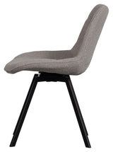 Sutton Dining Chair - Warm gray bouclé